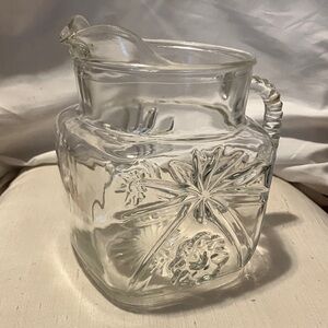Vintage. 1960s or so lead cut glass pitcher in very good condition for its age